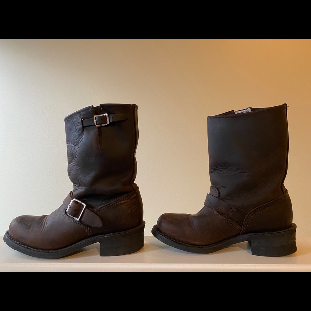 Frye combat boot - brown